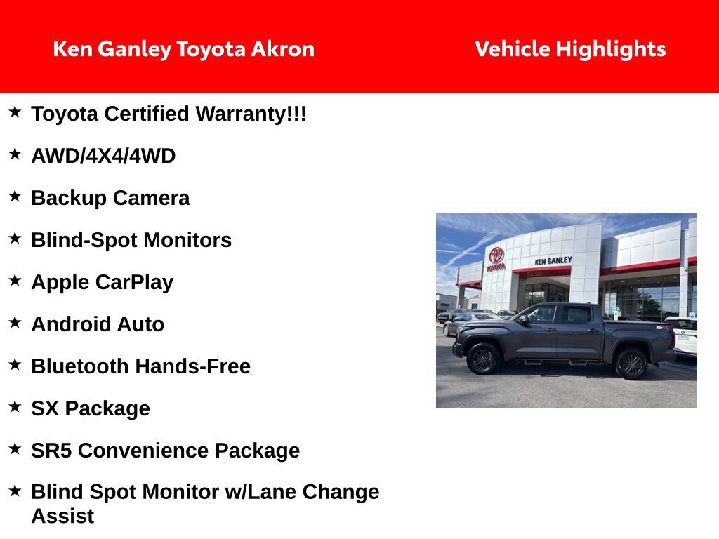 Used 2024 Toyota Tundra SR5 w/ SR5 Convenience Package AWD/4WD image 4
