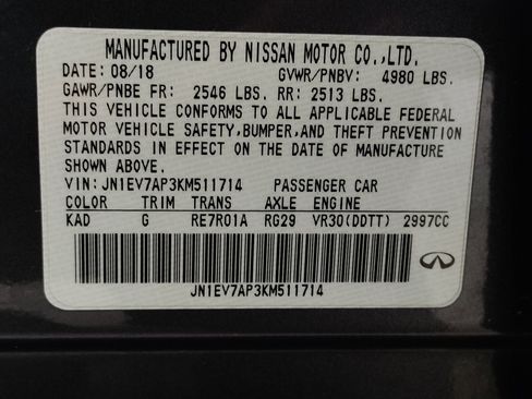 Used 2019 INFINITI Q50 Luxe w/ Essential Package (3.0T Luxe) image 34