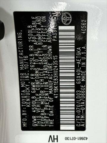 Used 2017 Toyota Avalon XLE w/ Protection Package FWD image 30