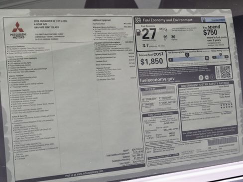 New 2026 Mitsubishi Outlander SE image 36