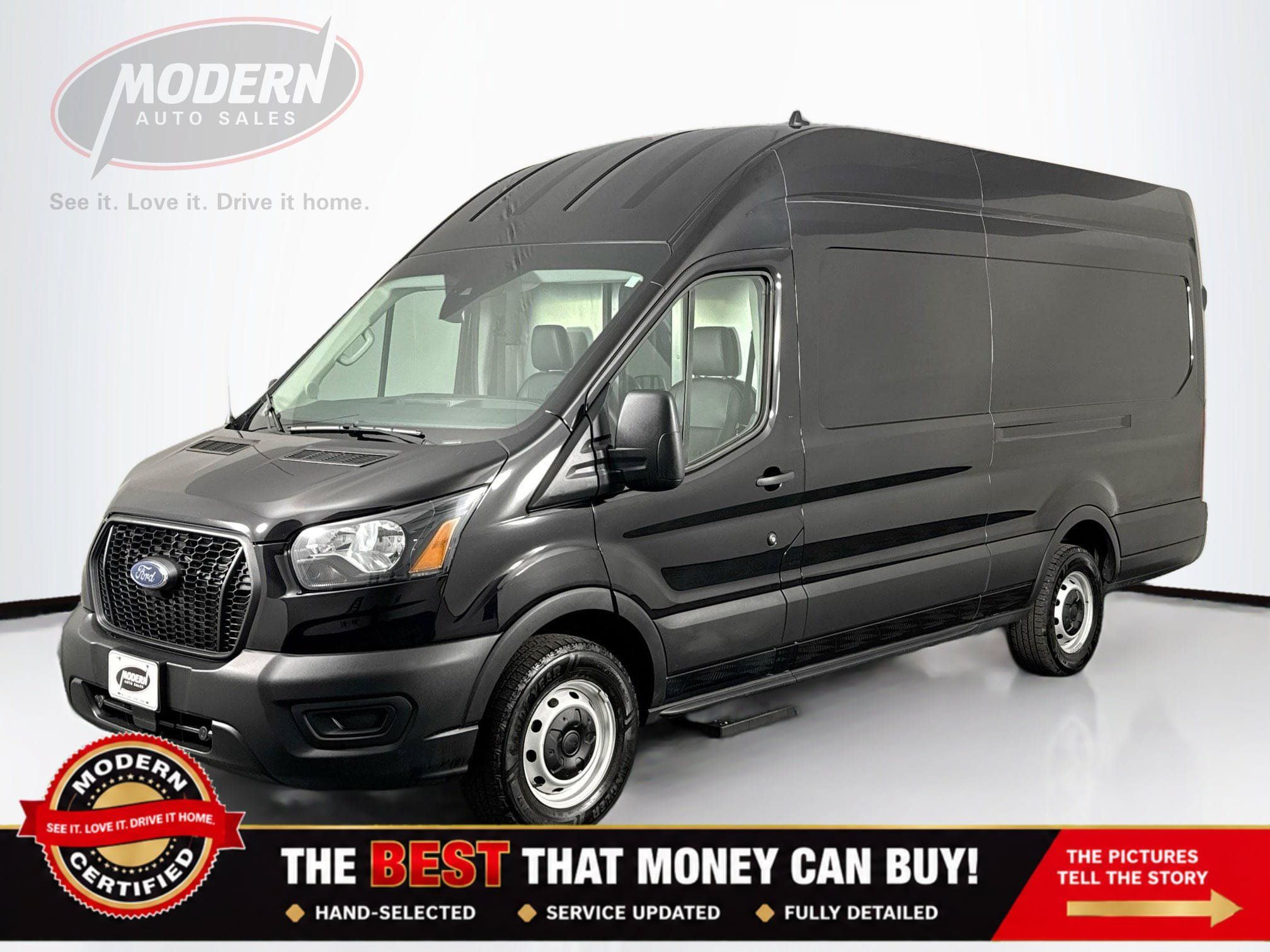 Used 2023 Ford Transit 250 148 High Roof Extended w/ Load Area Protection Package RWD image 1