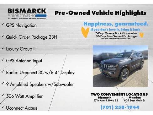 Used 2017 Jeep Grand Cherokee Limited w/ Luxury Group II AWD/4WD image 2