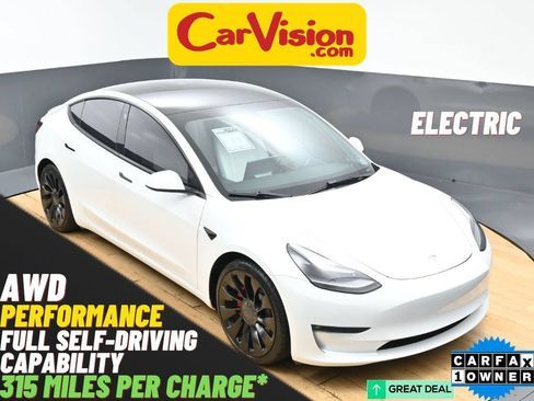 Used 2022 Tesla Model 3 Performance AWD/4WD image 1