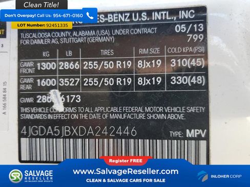 Used 2013 Mercedes-Benz ML 350 4dr Sport image 17