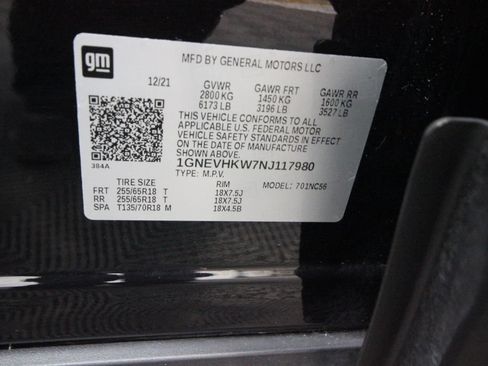 Used 2022 Chevrolet Traverse LT w/ LPO, Floor Liner Package AWD/4WD image 35