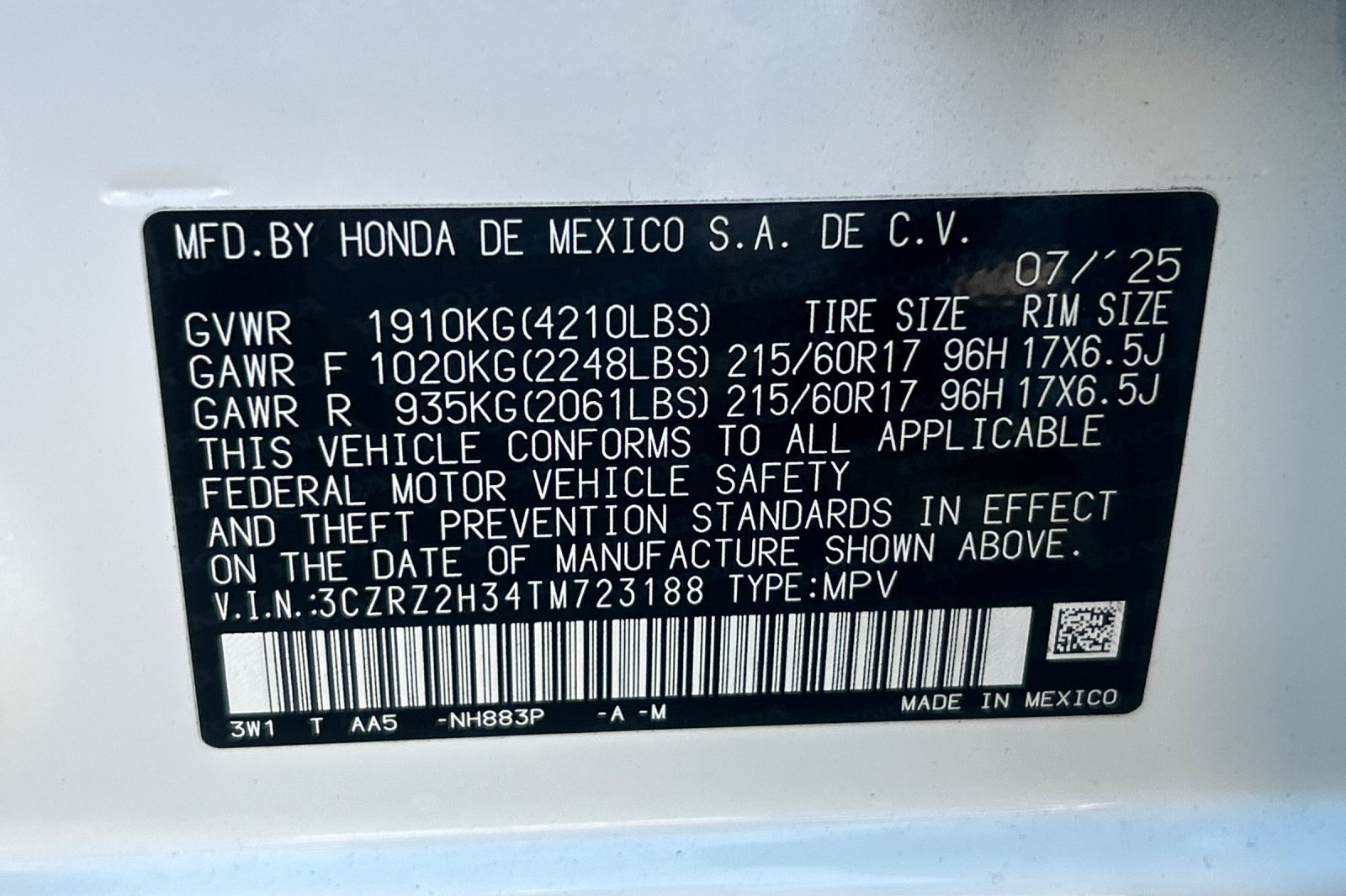 Used 2026 Honda HR-V LX image 28