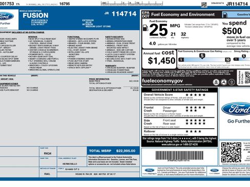 Used 2018 Ford Fusion S FWD image 3