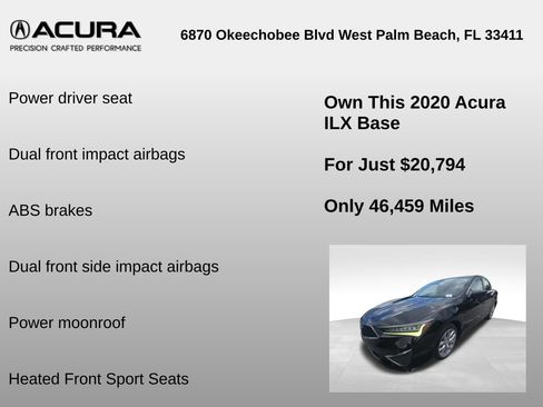 Used 2020 Acura ILX FWD image 6