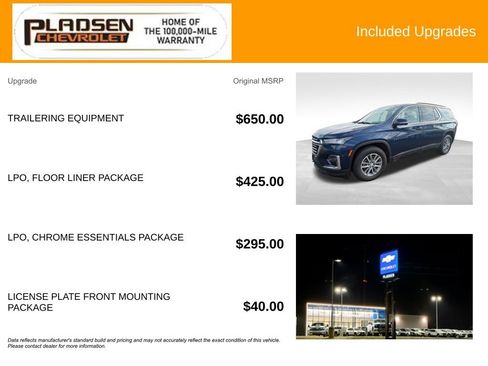 Used 2023 Chevrolet Traverse LT w/ LPO, Floor Liner Package AWD/4WD image 14