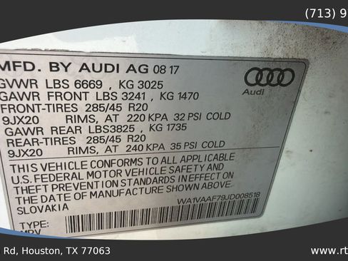 Used 2018 Audi Q7 3.0T Prestige AWD/4WD image 59