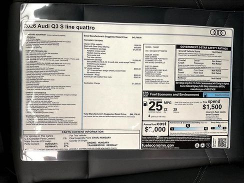 New 2026 Audi Q3 quattro 2.0T AWD/4WD image 17