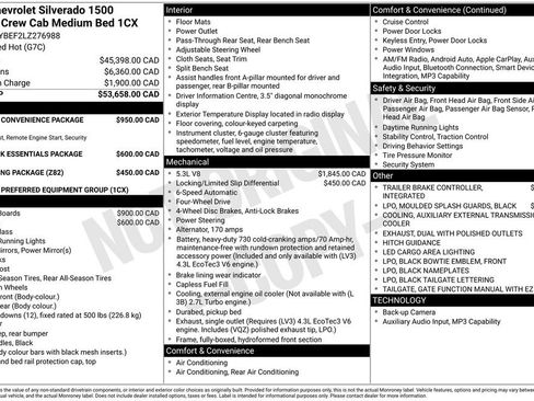 Used 2020 Chevrolet Silverado 1500 Custom w/ Custom Convenience Package AWD/4WD image 2