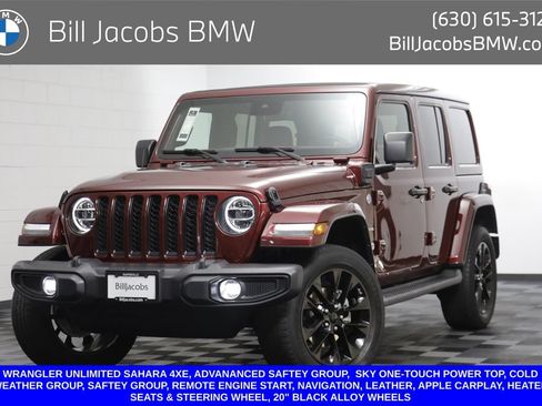 Used 2021 Jeep Wrangler Unlimited Sahara w/ Cold Weather Group AWD/4WD image 1