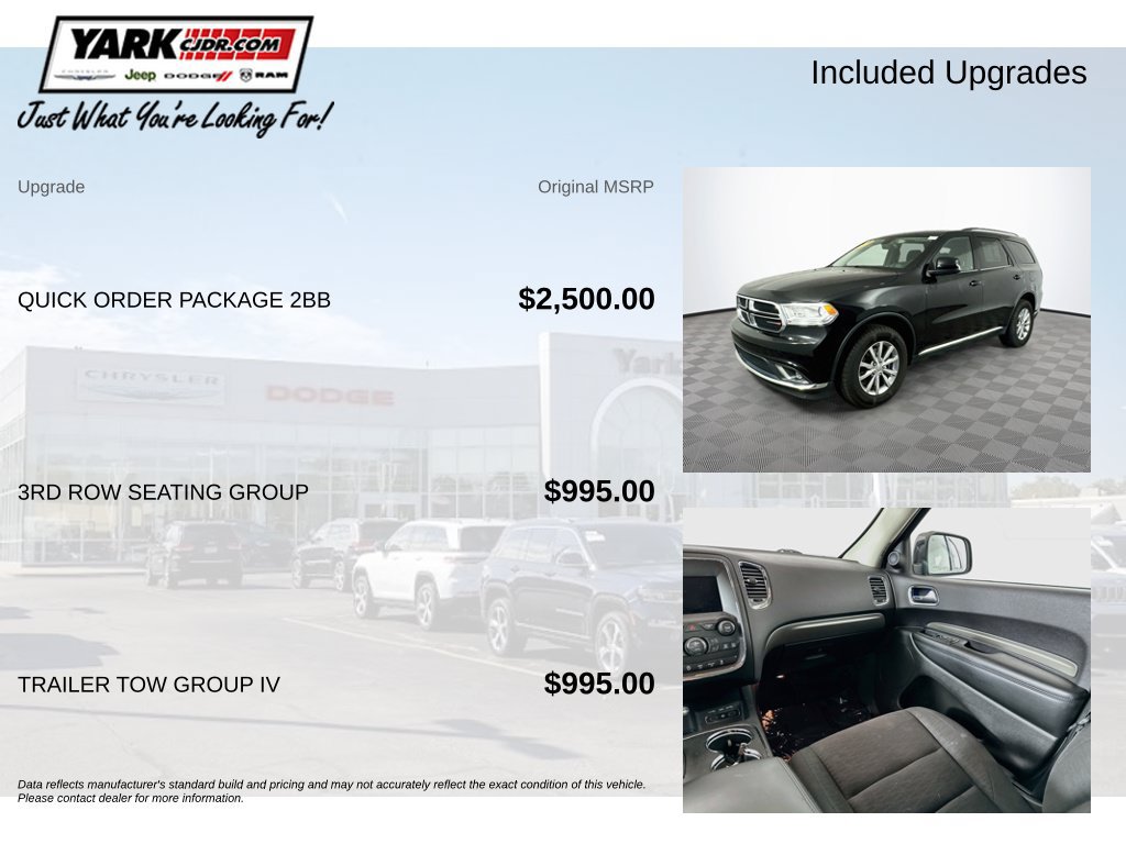 Certified 2018 Dodge Durango SXT w/ Quick Order Package 2BB AWD/4WD image 5