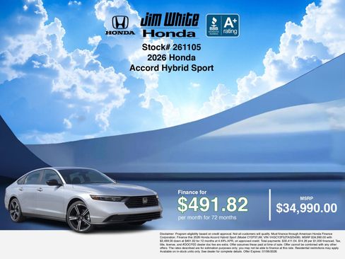 New 2026 Honda Accord Sport image 7