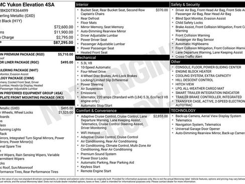 New 2026 GMC Yukon Elevation w/ Elevation Premium Package AWD/4WD image 2