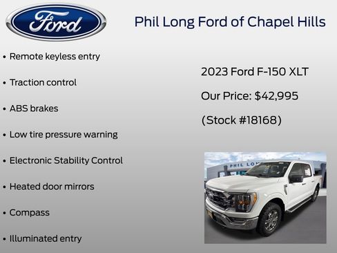 Certified 2023 Ford F150 XLT w/ Equipment Group 302A High AWD/4WD image 38