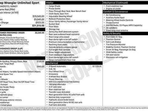 Used 2012 Jeep Wrangler Unlimited Sport AWD/4WD image 35