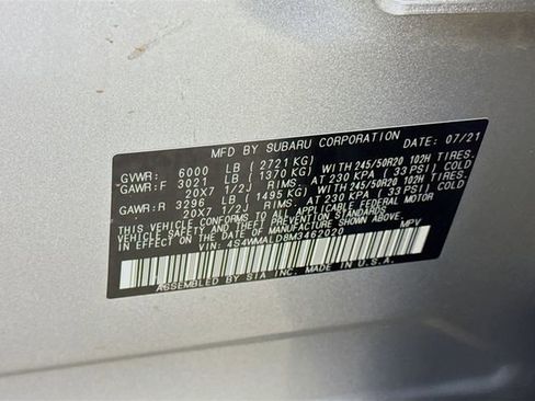 Used 2021 Subaru Ascent Limited w/ Technology Package AWD/4WD image 33