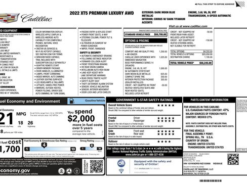 Certified 2022 Cadillac XT5 Premium Luxury image 2