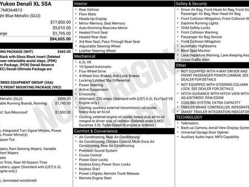 Used 2022 GMC Yukon XL Denali w/ Max Trailering Package AWD/4WD image 6