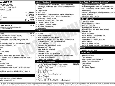 Used 2024 Lexus NX 250 AWD w/ Cold Area Package image 28
