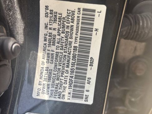 Used 2006 Honda Civic LX image 14