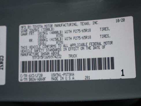 Certified 2021 Toyota Tundra TRD Pro AWD/4WD image 26