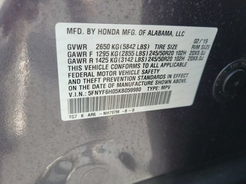 Used 2019 Honda Pilot Elite image 37