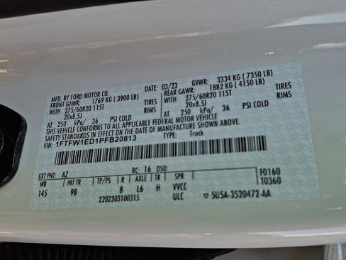 Certified 2023 Ford F150 Platinum w/ Equipment Group 701A High image 29