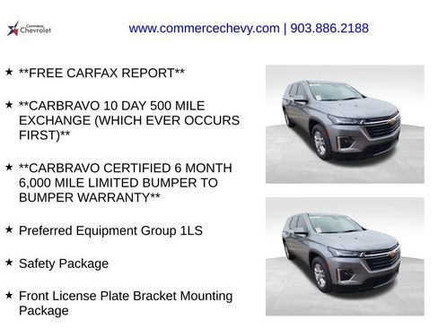 Certified 2023 Chevrolet Traverse LS w/ Safety Package image 4