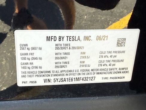Used 2021 Tesla Model S Plaid AWD/4WD image 23