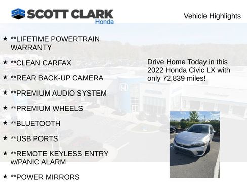 Used 2022 Honda Civic LX image 3