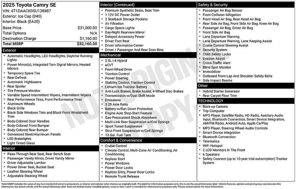 Certified 2025 Toyota Camry SE FWD image 22