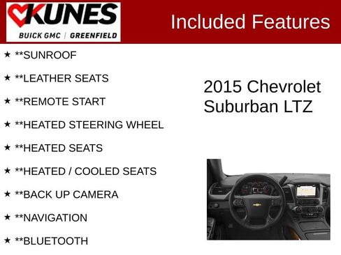Used 2015 Chevrolet Suburban LTZ AWD/4WD image 2