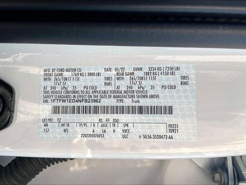 Used 2022 Ford F150 XL w/ Equipment Group 101A High AWD/4WD image 22