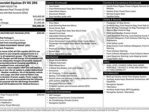 Used 2025 Chevrolet Equinox EV RS w/ LPO, All-Weather Mat Package FWD image 32
