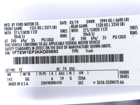 Used 2019 Ford F150 XL w/ Equipment Group 101A Mid AWD/4WD image 46