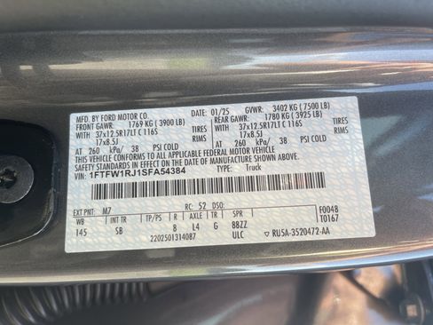 Used 2025 Ford F150 Raptor w/ Equipment Group 803A Raptor R AWD/4WD image 5