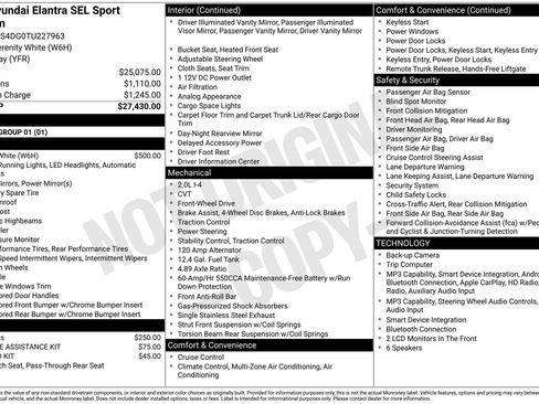 New 2026 Hyundai Elantra SEL Sport Premium FWD image 20