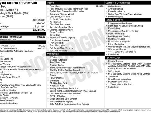 Used 2021 Toyota Tacoma SR w/ SR Convenience Package RWD image 52