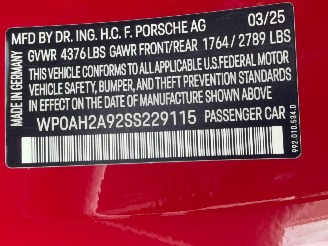 Certified 2025 Porsche 911 Carrera S RWD image 32