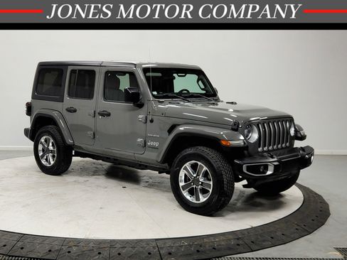 Used 2021 Jeep Wrangler Unlimited Sahara w/ LED Lighting Group image 1
