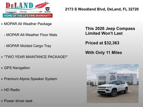 New 2026 Jeep Compass Limited w/ Sun, Sound & Navigation Group AWD/4WD image 19