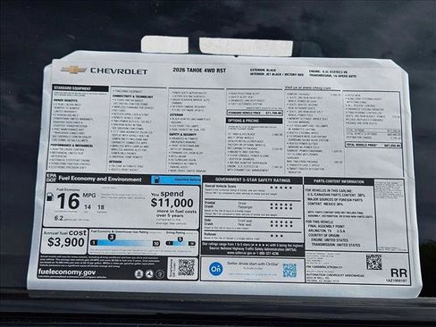 New 2026 Chevrolet Tahoe RST w/ RST Capability Package image 18