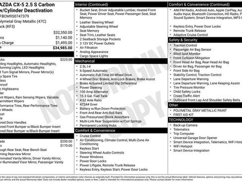 New 2025 MAZDA CX-5 Carbon Edition image 35