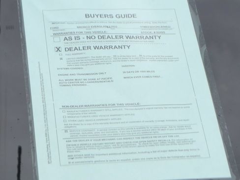 Used 2022 Ford Bronco Everglades AWD/4WD image 49