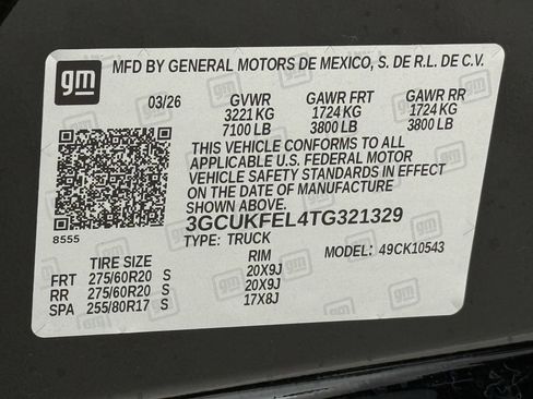 New 2026 Chevrolet Silverado 1500 LT Trail Boss w/ Safety Package AWD/4WD image 22