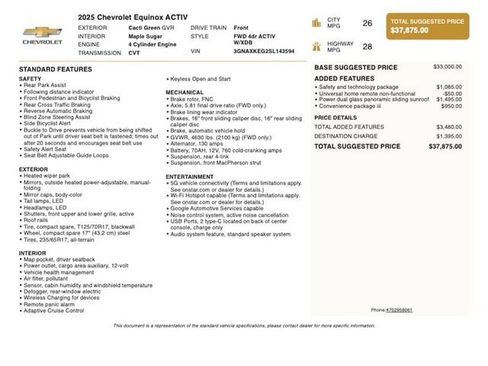 Used 2025 Chevrolet Equinox ACTIV w/ Safety and Technology Package FWD image 4