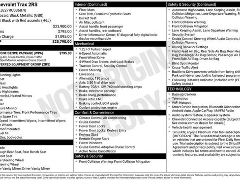 Certified 2024 Chevrolet Trax RS w/ Driver Confidence Package FWD image 10